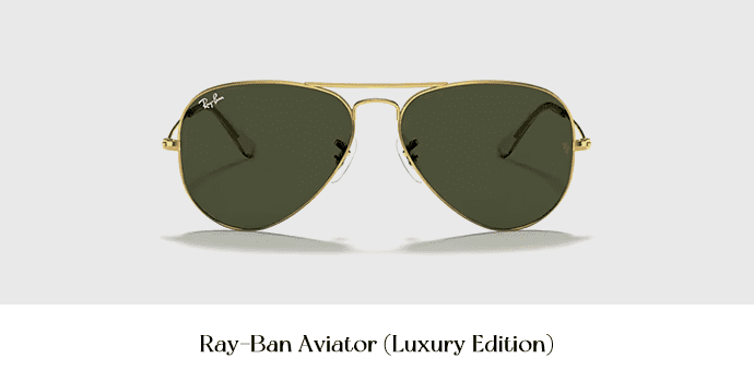 12. Ray-Ban Aviator (Luxury Edition)