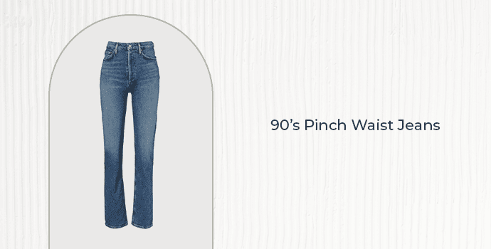 2. 90s pinch waist jeans