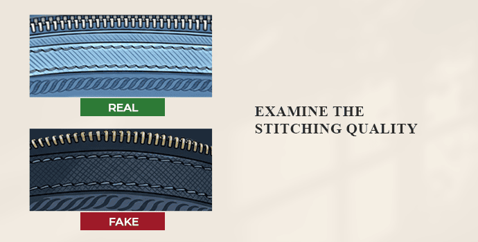 2. Examine the Stitching Quality  