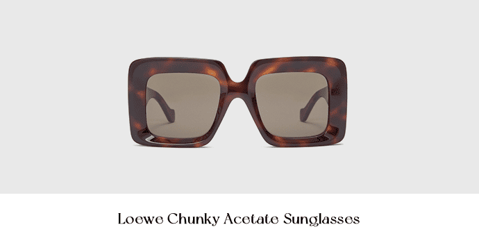 22. Loewe Chunky Acetate Sunglasses