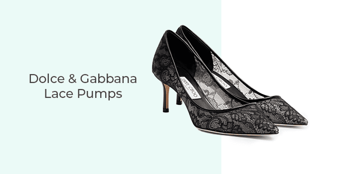 25. Dolce & Gabbana Lace Pumps