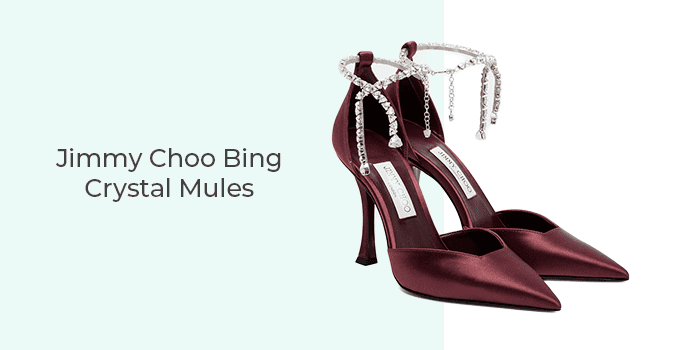 5. Jimmy Choo Bing Crystal Mules