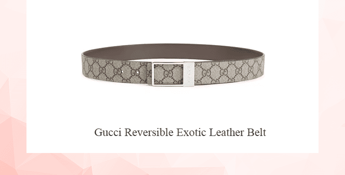 Gucci Reversible Exotic Leather Belt