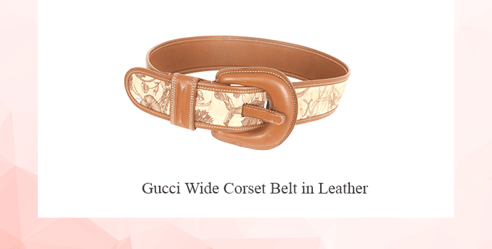 Gucci Wide Corset Belt in Leather