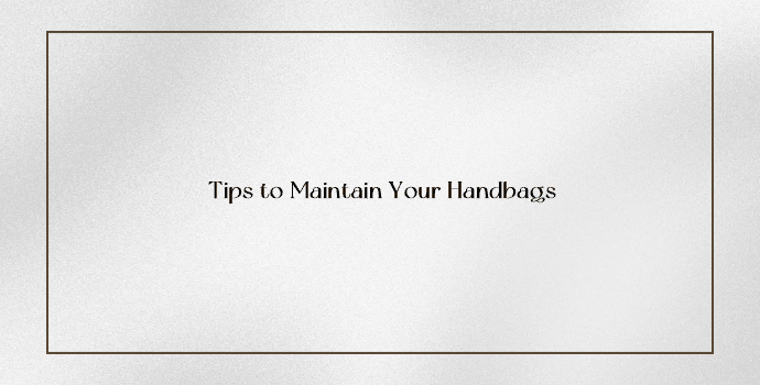 Tips to Maintain Your Handbags