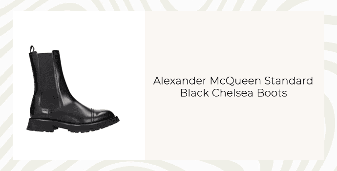 10. Alexander McQueen Standard Black Chelsea Boots