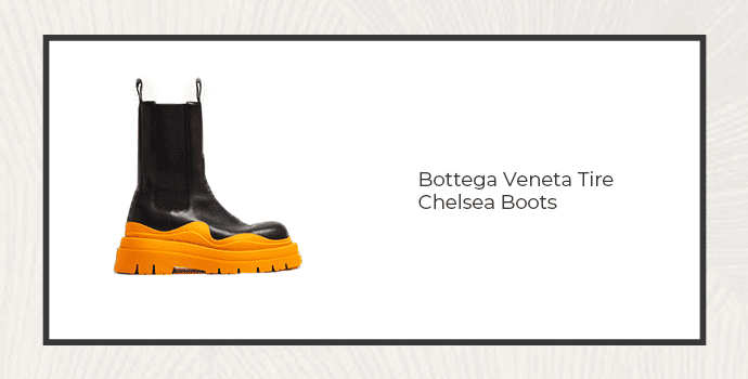 2. Bottega Veneta Tire Chelsea Boots