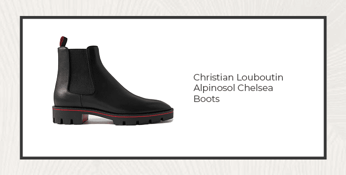 5. Christian Louboutin Alpinosol Chelsea Boots
