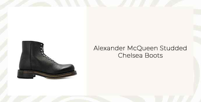 7. Alexander McQueen Studded Chelsea Boots