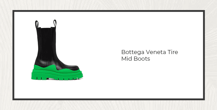 8. Bottega Veneta Tire Mid Boots