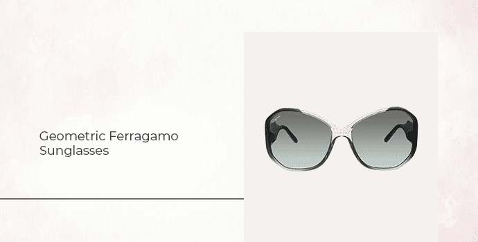 Geometric Ferragamo Sunglasses