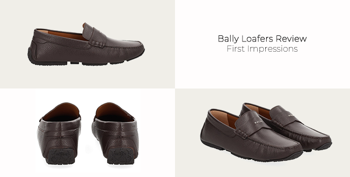 bally loafers review brown loafers side angle view and top angle