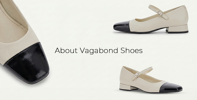 white vagabond bally with black toe on different angles view 