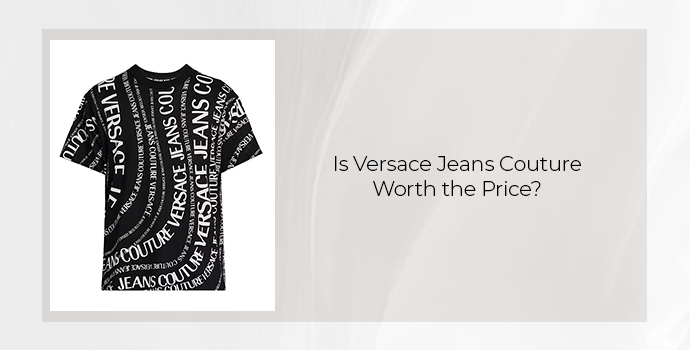 is versace jeans couture a luxury brand? white Texted Black Versace jeans contour T shirt