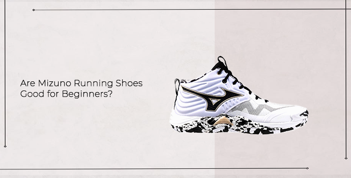a high ankle running shoe from mizuno with a side view white color