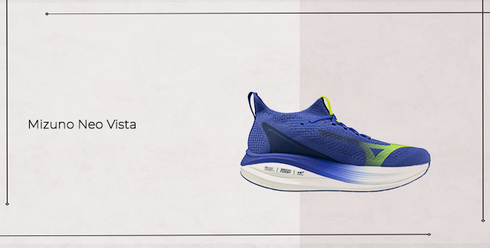 best mizuno running shoes neo vista blue color shoe side view
