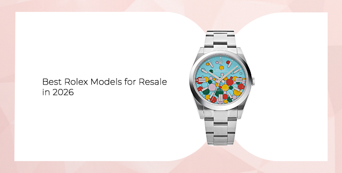 Colorful Rolex watch showing a best-selling model for resale in 2026