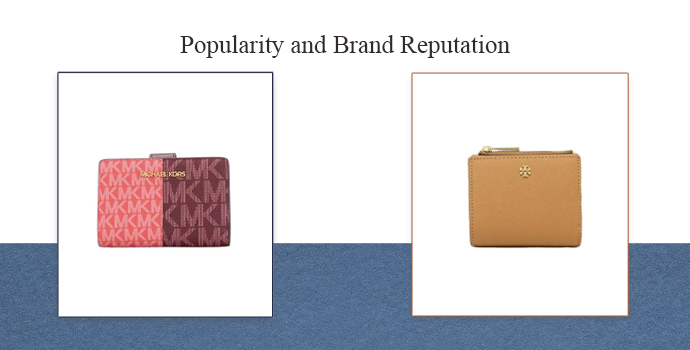 michael kors pink wallet in compare of tory burch beige color comparison