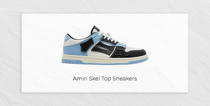 shoes for men under 100k amiri skel top sneakers blue color side profile