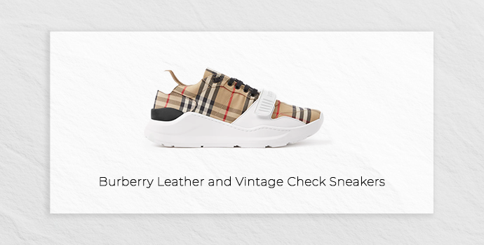 shoes for men under 100k burberry leather sneakers multicolor side view