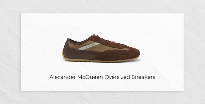 shoes for men under 100k alexander mcqueen oversized sneakers brown color