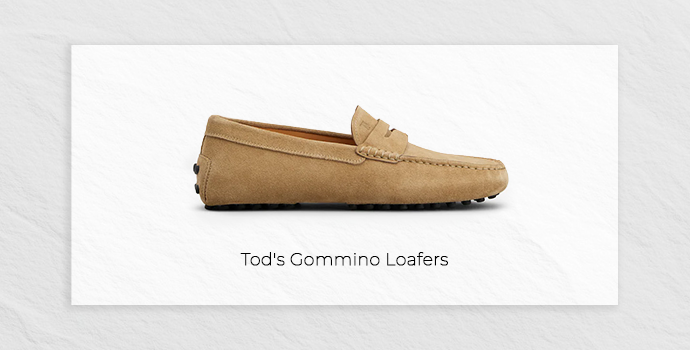 tods mud color loafers side image