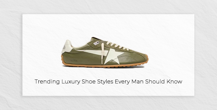 luxury shoes golden goose in side image with green color and side image which is currently trending