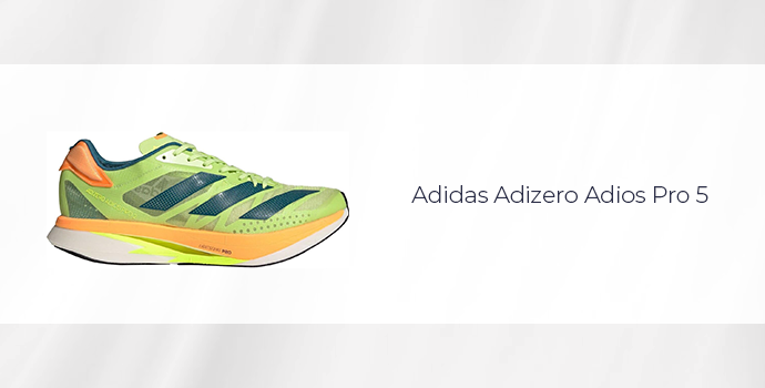 Adidas Adizero Adios Pro 5 premium running shoe