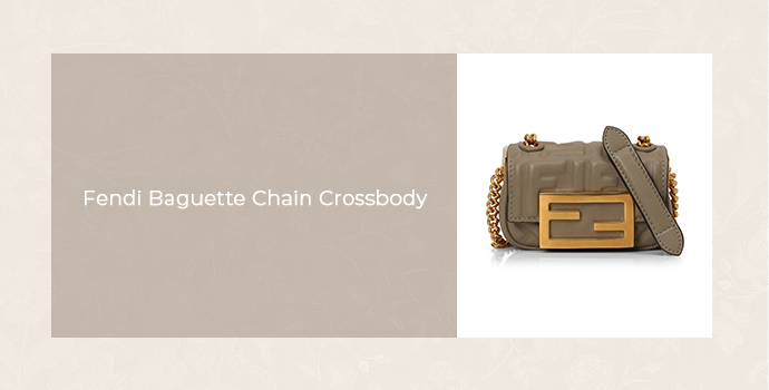 Fendi Baguette Chain Crossbody "21 Luxe Designer Crossbody Bags for Effortless Travel in Style"