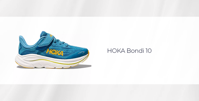 best premium running shoes HOKA Bondi 10 blue shoes 