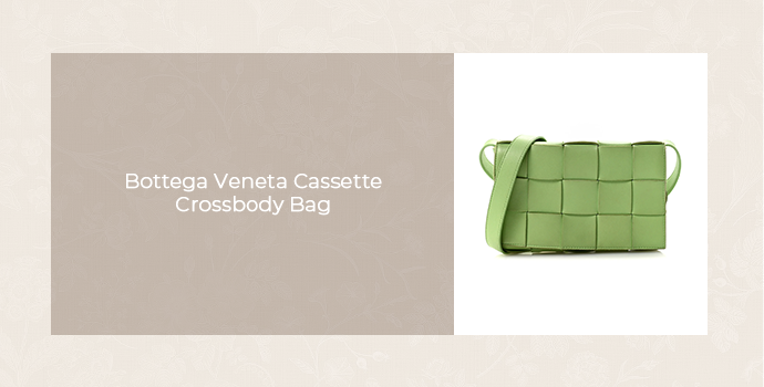 Bottega Veneta Cassette Crossbody Bag olive green color 