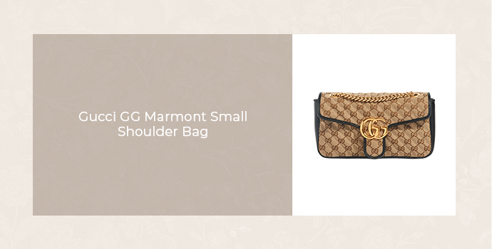 Gucci GG Marmont Small Shoulder Bag for luxury travel